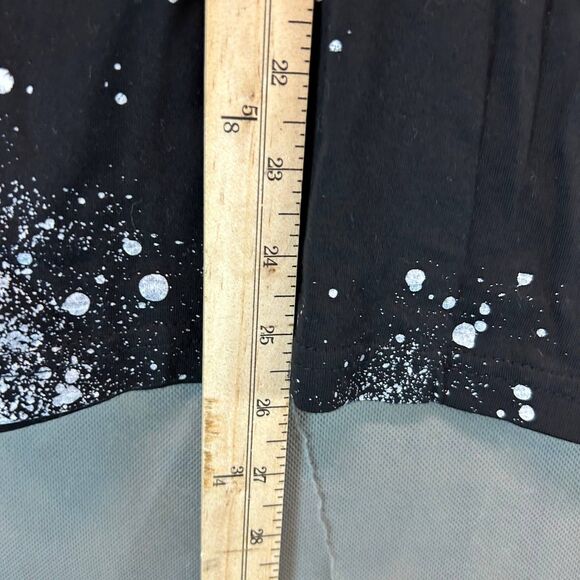 Phat Farm T-Shirt Men’s Size Small Black White Paint Splatter Graphic Tee Pocket - Picture 6 of 7
